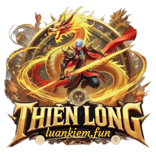 [Image of Logo Thiên Long Bát Bộ Luận Kiếm]